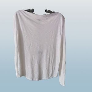 We‎ The Free Boat Neck White Long Sleeve Shirt – New condition, no tags